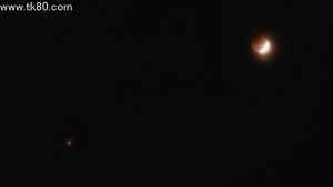 今朝の皆既月食を見た！！(=^▽^)σ