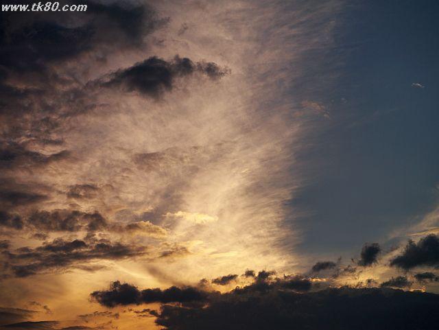 今日の日没も本当にキレイだった