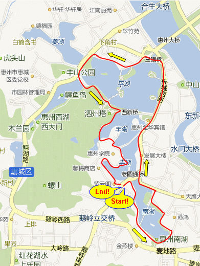 清明節休暇：恵州、平湖-豊湖-南湖を歩いた